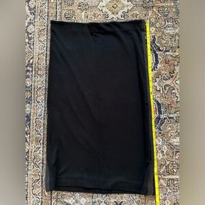 Black Size M Ann Taylor Pencil Skirt with Silver Detailing